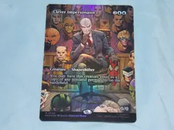 MTG Borderless Alt. Art FOIL Clever Impersonator x1 Mythic Spider-Man NM Low S&H - Image 1