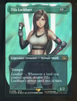 2025 MTG Final Fantasy Borderless Surge Foil #0536 Tifa Lockhart - Image 1
