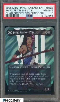 2025 MTG Final Fantasy Borderless Surge Foil #0526 Fang Fearless I'cie PSA 10 - Image 1