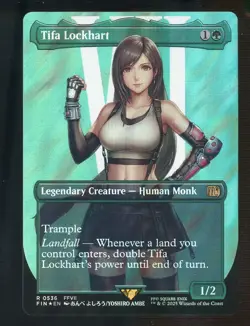 2025 MTG Final Fantasy Borderless Surge Foil #0536 Tifa Lockhart - Image 1