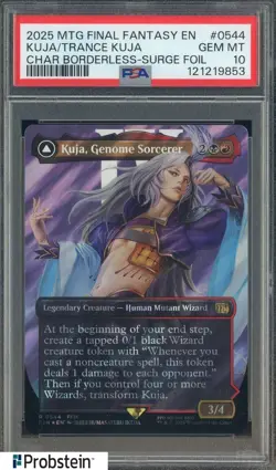 2025 MTG Final Fantasy Borderless Surge Foil #0544 Kuja Trance Kuja PSA 10 - Image 1