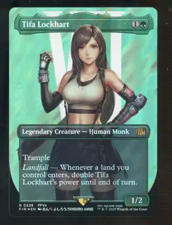 2025 MTG Final Fantasy Borderless Surge Foil #0536 Tifa Lockhart - Image 1