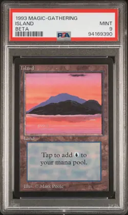 1993 MTG BETA ISLAND PSA 9 - Image 1