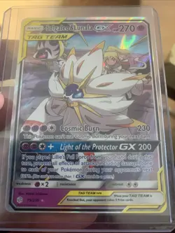 Pokemon TCG Solgaleo & Lunala GX 75/236 Sm-Cosmic Eclipse Holo NM - Image 1