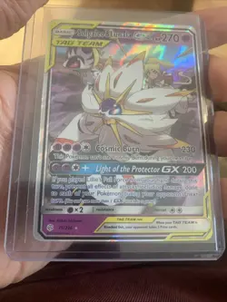 Pokemon TCG Solgaleo & Lunala GX 75/236 Sm-Cosmic Eclipse Holo NM - Image 3