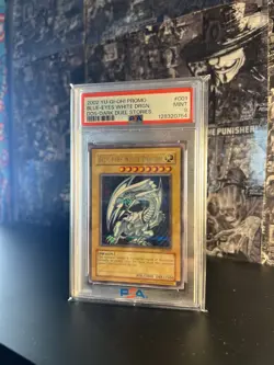 2002 Yu-Gi-Oh! Promo DDS-Dark Duel Stories #001 Blue Eyes White Dragon PSA 9 - Image 1