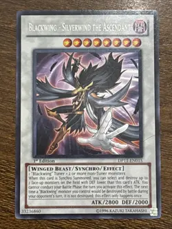 Blackwing - Silverwind the Ascendant DP11-EN015 - Crow - 1st Edition Rare LP - Image 1