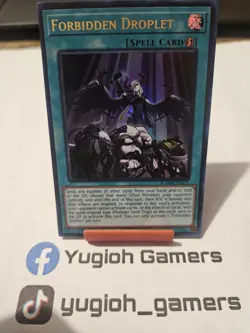 Yu-Gi-Oh Forbidden Droplet BLMM 1st Edition Ultra Rare Light Played - Image 1