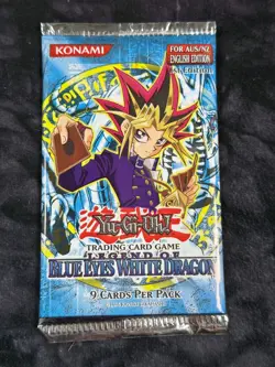 Yugioh AUS/NZ Legend of Blue-Eyes White Dragon 1st Edition Booster Pack SEALED - Image 1
