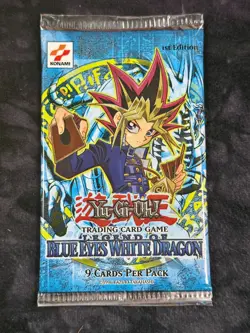 Yugioh LOB Legend of Blue-Eyes White Dragon 1st Edition Booster Pack SEALED - Image 1
