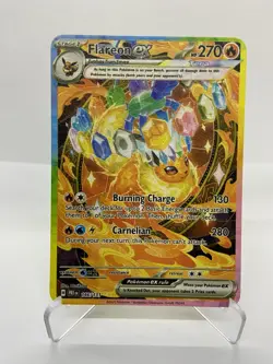 Flareon EX Gold Metal Pokemon Card-Collectible Gift Display！Christmas - Image 3