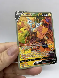 Rotom V Gold Metal Pokemon Card-Collectible Gift Display！Christmas - Image 5