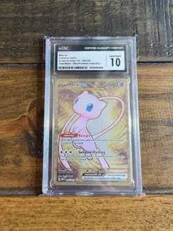 CGC Gem Mint 10 - Mew EX Gold Metal Card | Pokemon Ultra Premium Collection UPC - Image 1