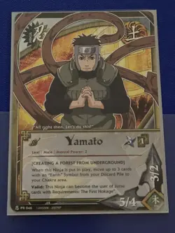 Yamato PR 046 Promo Card Naruto CCG Foil, Near Mint to Mint Condition - Image 1