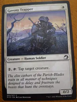 Gavony Trapper Mid MTG Card 22/277 Common, M/Nm Condition - Image 1