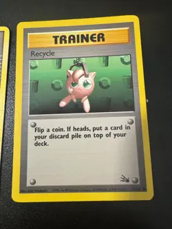 Moo Moo Milk Recycle Claw Fossil Pokemon Vintage Trainer Card Lot - Image 4