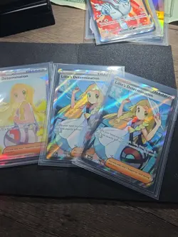 Lillie's Determination Lot 169/132 Plus 184/132 X2 Pokemon Mega Evolution Card - Image 1