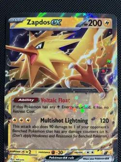 Pokemon TCG Scarlet & Violet Zapdos EX Holo Card 145/165 - Image 2
