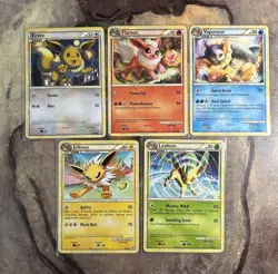 Pokemon TCG Eevee Evolution 5 Card Lot - MID ERA Call Of Legends/Undaunted LP/NM - Image 1