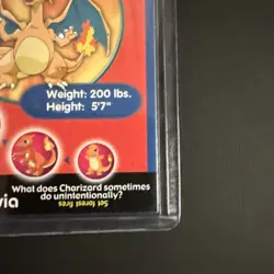 Pokemon Poketrivia Card Charizard #6 Burger King - Image 4