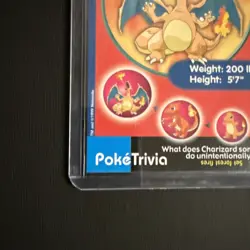 Pokemon Poketrivia Card Charizard #6 Burger King - Image 5