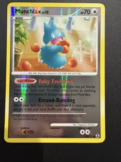 Pokemon Munchlax TCG Reverse Holo Common Card 70/111 Platinum Rising Rivals - Image 1