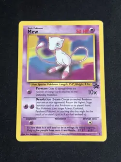 Mew 8 Wotc Regular Pokemon card Black Star Promo - Image 1
