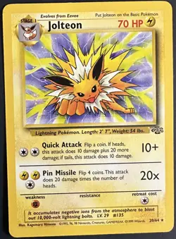 Pokemon Card - Jolteon 20/64 Jungle Rare - Image 1