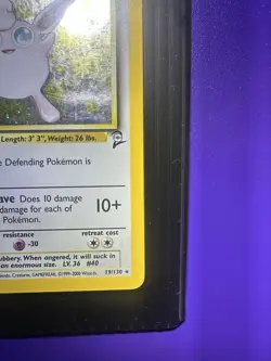 Pokemon TCG Wigglytuff Holo Rare Card 19/130 Base Set 2 - Image 4