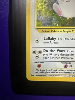 Pokemon TCG Wigglytuff Holo Rare Card 19/130 Base Set 2 - Image 5