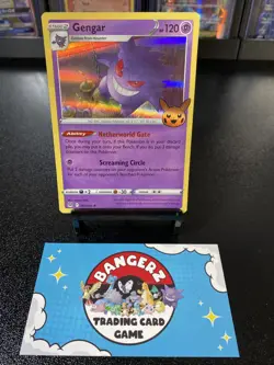HOLO Gengar 066/196 - 2022 Pokemon Lost Origin Trick or Trade Rare Card NM - Image 1