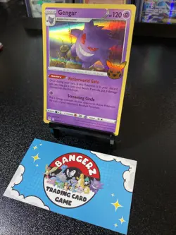 HOLO Gengar 066/196 - 2022 Pokemon Lost Origin Trick or Trade Rare Card NM - Image 2