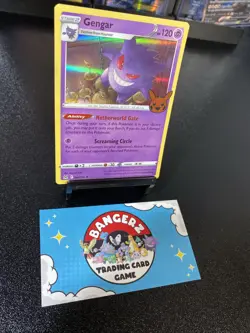 HOLO Gengar 066/196 - 2022 Pokemon Lost Origin Trick or Trade Rare Card NM - Image 3