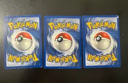 Vintage Pokemon Trainer Card Lot Brock’s Protection Bill’s Teleporter Prof. Elm - Image 2