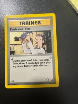 Vintage Pokemon Trainer Card Lot Brock’s Protection Bill’s Teleporter Prof. Elm - Image 3