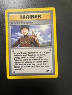 Vintage Pokemon Trainer Card Lot Brock’s Protection Bill’s Teleporter Prof. Elm - Image 4