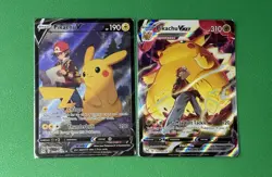 Pokemon Lost Origin Pikachu V TG16 & VMAX TG17 2 Card Lot - Image 1