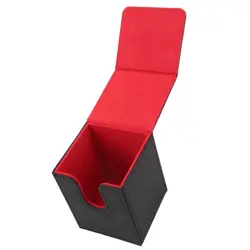 Magnetic Card Box Holds 100 Cards Scratch Resistant PU Leather Game Card Storage - Image 4