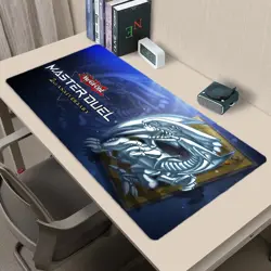 WVICM Playmat Blue Eyes White Dragon TCG CCG Play Pad Trading Card Game 40X70CM - Image 1