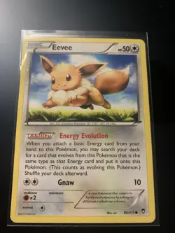 Pokemon Eevee Trading Card - Basic Energy Evolution Ability 80/111 - Image 1