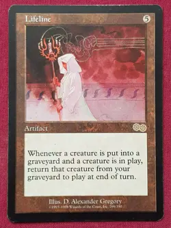Magic The Gathering URZA'S SAGA LIFELINE artifact card MTG - Image 1