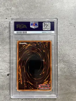 Yugioh Card Gemini Elf Secret R PSA 9 Mint, Reverse Holo Error LON-000, 2003 (1) - Image 2