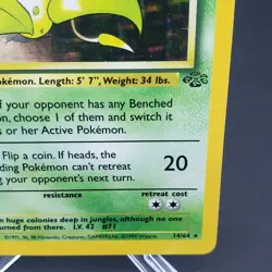 Victreebel Jungle 14/64 Pokemon TCG Card Holo Rare WOTC Vintage 1999 - Image 4