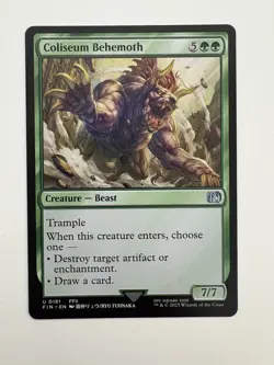 Coliseum Behemoth MTG Magic the Gathering Card NM Near Mint FIN - Image 1