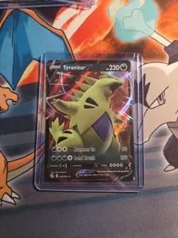 Tyranitar V 158/264 Fusion Strike NM Full Art Ultra Rare Pokemon Card - Image 1