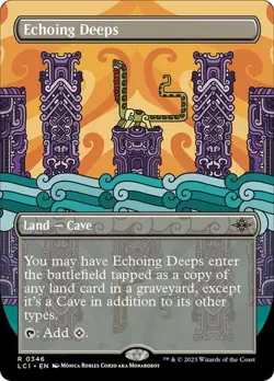 NM Borderless Echoing Deeps, MTG, LCI, Magic the Gathering, 346 - Image 1