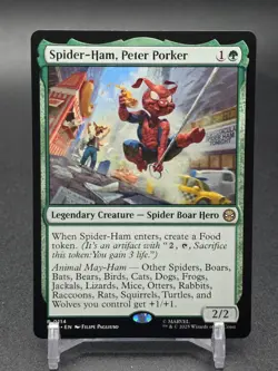 x1 Spider-Ham, Peter Porker - R MTG Marvel's Spider-Man M/NM, English - Image 1