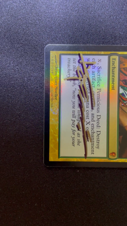 MtG Pernicious Deed Conspiracy Foil Signed Autographed Christopher Moeller LP - Image 2