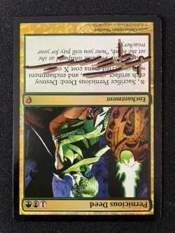 MtG Pernicious Deed Conspiracy Foil Signed Autographed Christopher Moeller LP - Image 3