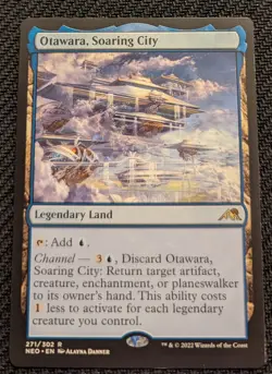 MTG Otawara, Soaring City Kamigawa: Neon Dynasty Regular Rare NM - Image 1